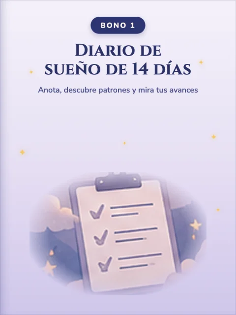 Tapa del Bono 1, Diario de sueño de 14 días